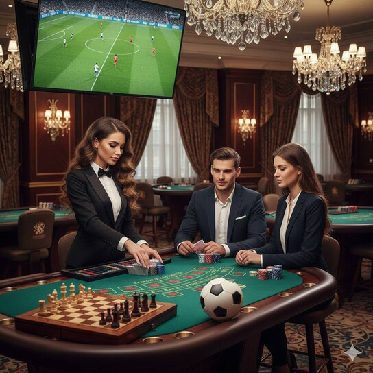 决胜棋牌 多人对战场景